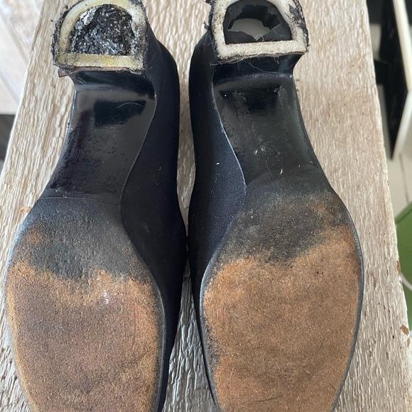 CHANEL vintage black dress loafers with classic styling need repair - Picture 8 of 10